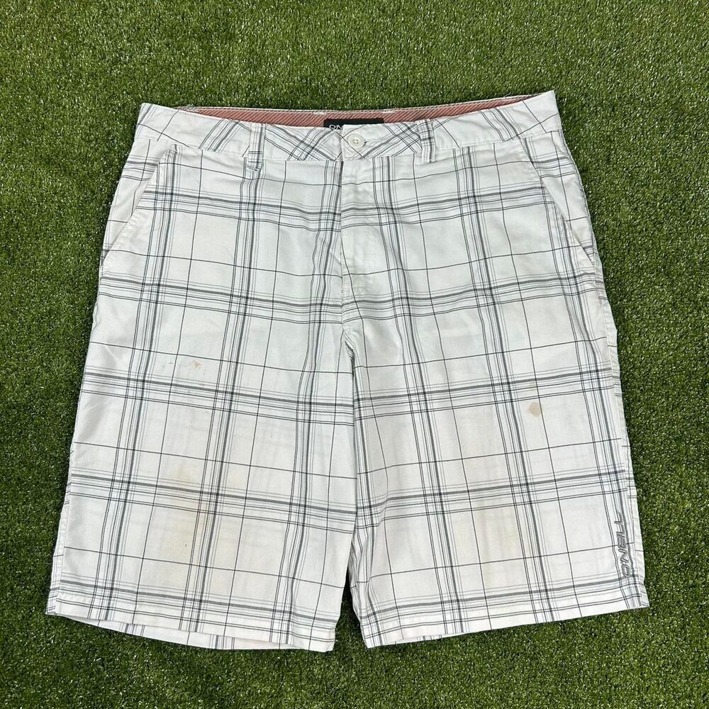 O-neill Men's White and Cream Shorts